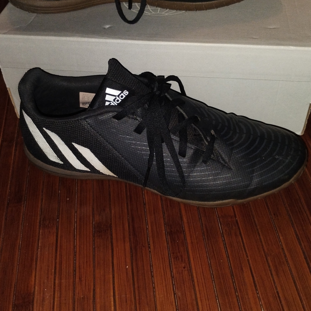 Adidas Men's Black and White Athletic Shoes